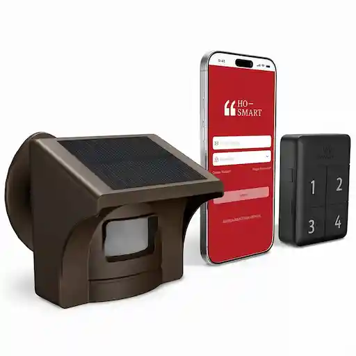 eMACROS Pro 3 smart solar driveway alarm system with plug-in receiver